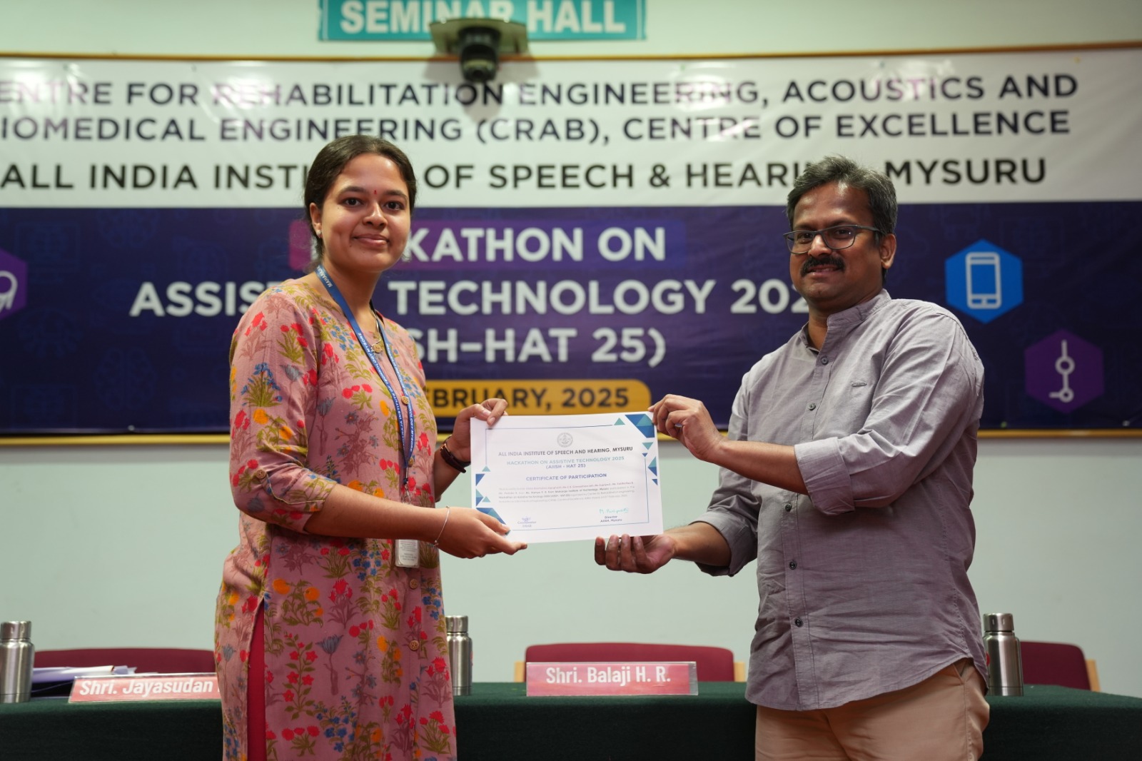 7. AIISH - Hackathon on Assistive Technology, Mysuru